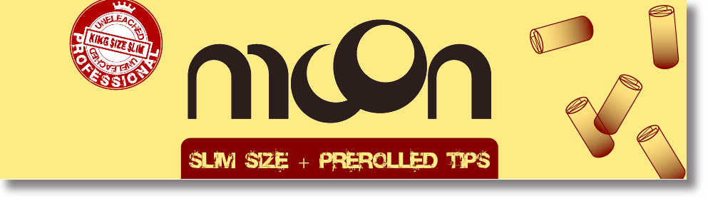 MOON PREMIER NATURAL KING SIZE SLIM WITH PRE-ROLLED TIPS